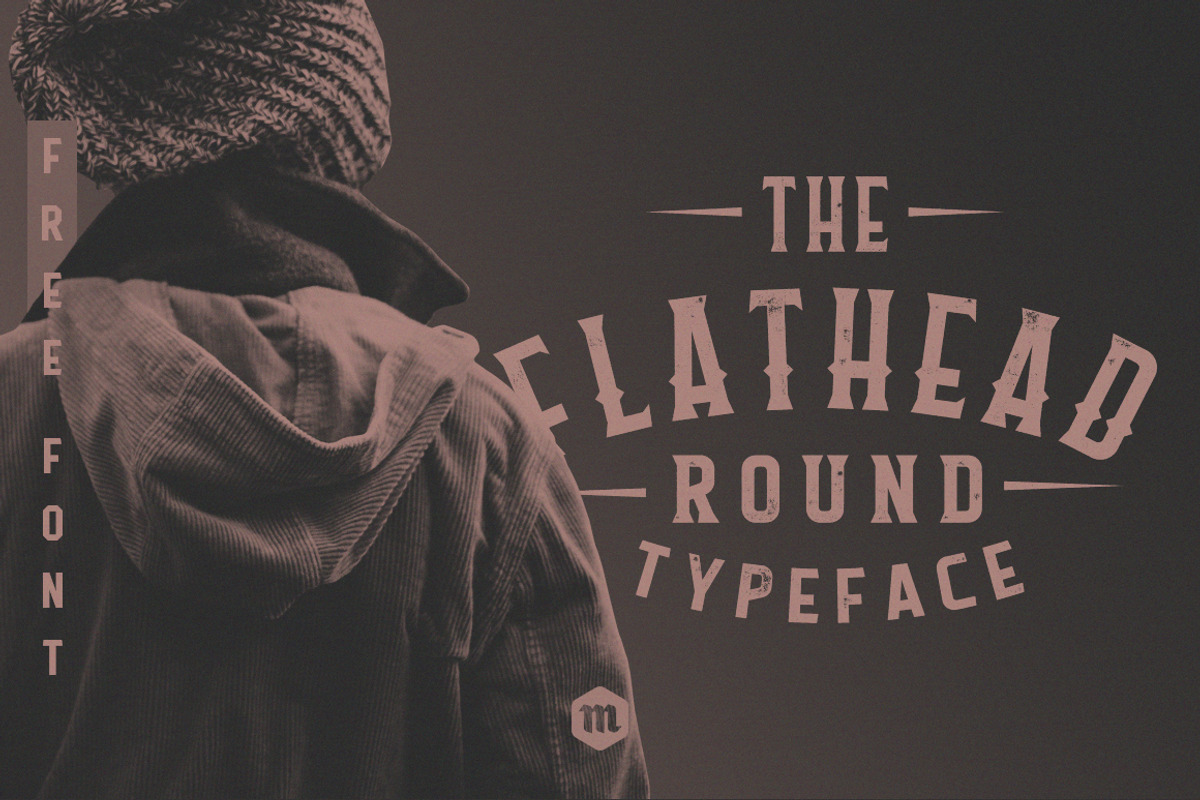 Flathead Round Vintag Typeface Font