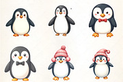 Cute Penguin Sublimation Clipart, an Illustration by CrexoraLab (Thumbnail 1 of 5)