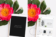 Floral Mobile Responsive Mockup, an iPad Mockup by Pretty Techie (Thumbnail 2 of 4)