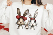 Easter Bunny Clipart Rabbit Png, an Illustration by DreamCafeArt (Thumbnail 2 of 8)