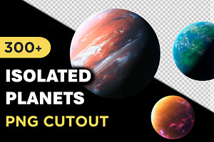 300+ PNG Cutout Planets