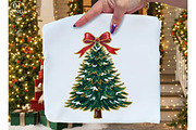 Colorful Coquette Glitter Christmas, an Illustration by Libby Wishes (Thumbnail 1 of 8)