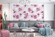 Pink Roses - Seamless Patterns, a Pattern Graphic by Pretty Meerkat (Thumbnail 2 of 6)