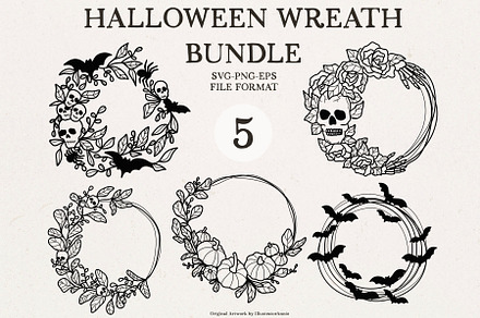 Halloween Wreath bundle - Fall SVG