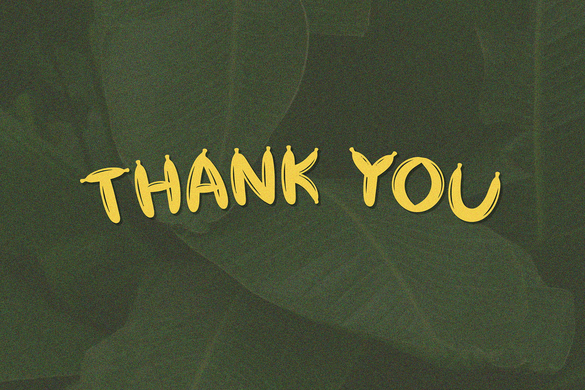 Banacake – Playful Banana Font, a Handwritten Font by NTC Graphic (Photo 9 of 9)
