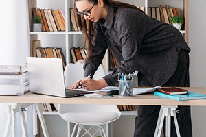 Business routine office lifestyle manager laptop, a Person Photo by Photo Drive Studio
