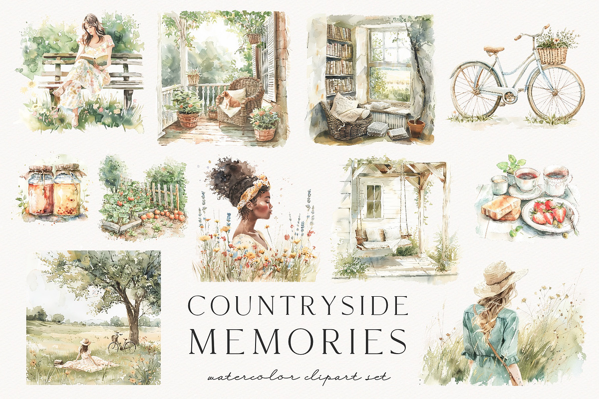 Countryside Memories, a Decorative Illustration by PeDe Designs (Photo 4 of 15)