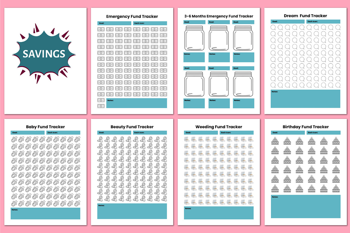 2026 Budget & Savings Journal, a Stationery Template by Shumaya (Photo 3 of 7)