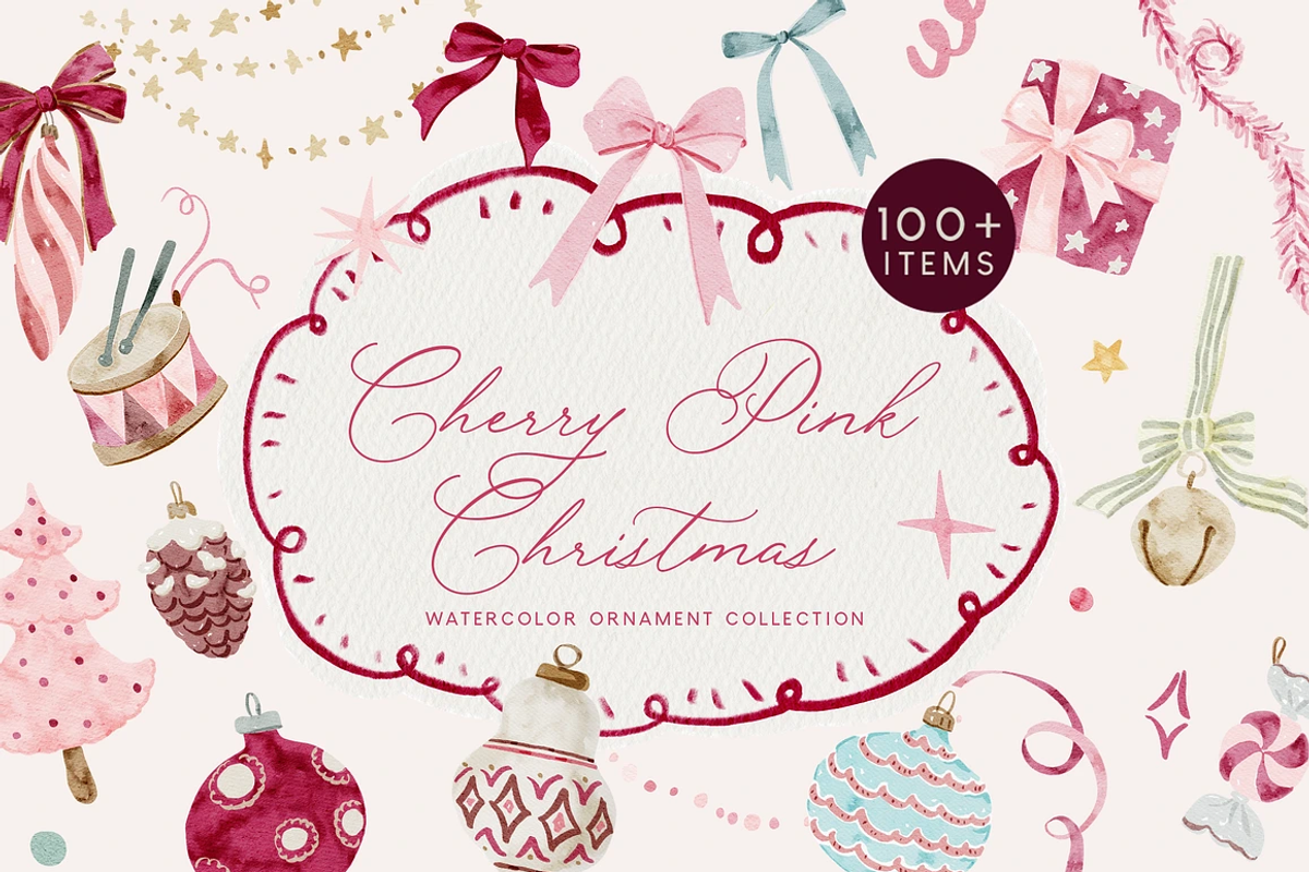Christmas Watercolor Mega Bundle, a Decorative Illustration by Karma (Photo 14 of 28)