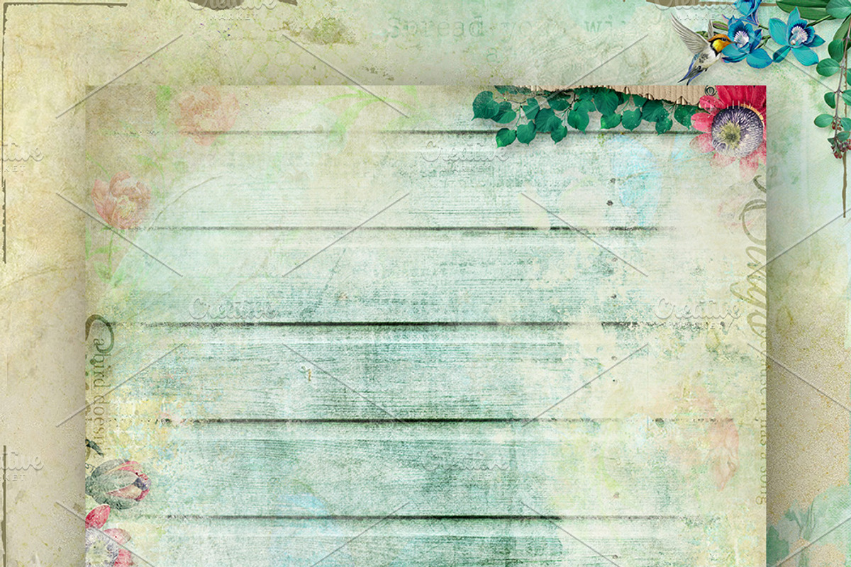 Bird Song Art Papers, a Texture Graphic by TheUrbanLine (Photo 3 of 4)