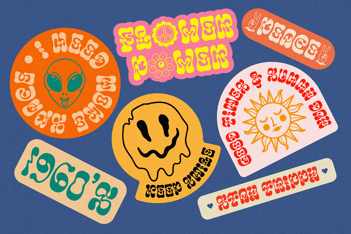 Smile Power | Psychedelic Font, a Font by Ef Studio (Photo 5 of 10)