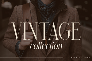 Avarice - Serif Typeface 4 Fonts