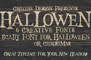 Hallowen Typeface, a Font by Cruzine (Thumbnail 5 of 6)