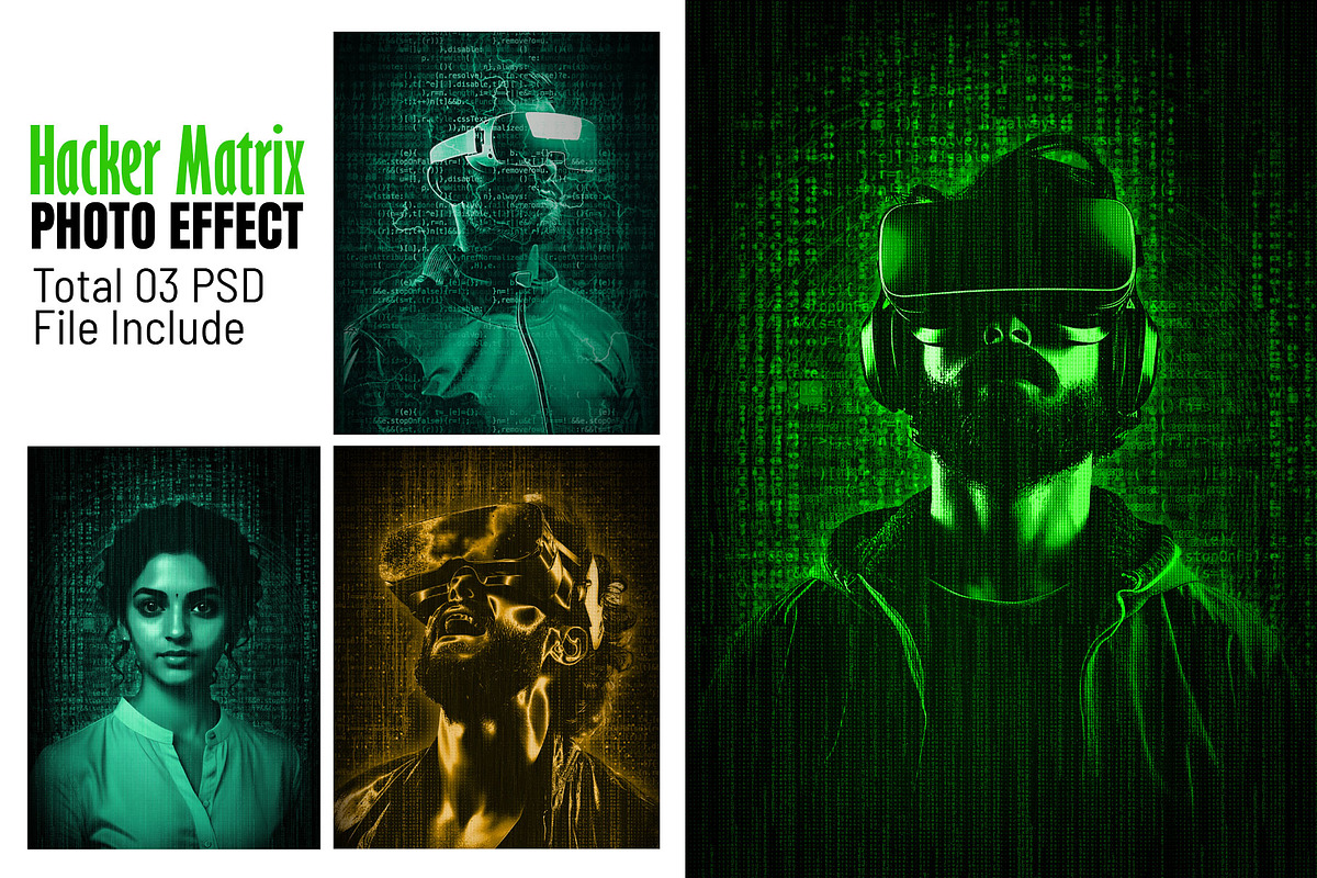 Photoshop Hacker Matrix Photo Effect, an Action Add-On by Photoshop Action (Photo 1 of 14)