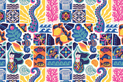 Mediterranean Mosaic Dream, a Pattern Graphic by PenguinHouse (Thumbnail 3 of 7)