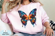 Boho Sunset Butterfly Enchanting PNG, a Seasonal Illustration by Daily.Designs (Thumbnail 3 of 5)