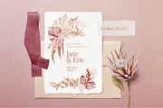 Boho Flowers Watercolour Collection, a Texture Illustration by Aquarellina (Thumbnail 2 of 15)