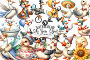Silly Goose Sublimation Clipart, an Illustration by Designking (Thumbnail 1 of 4)