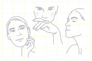 Line Illustrations Set Female Faces, a Person Illustration by line & plane (Thumbnail 10 of 11)