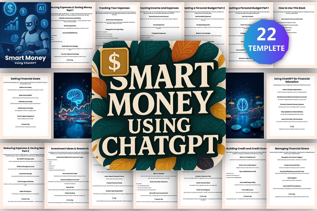 Smart Money Using ChatGPT, a Stationery Template by Designmela01 (Photo 1 of 4)