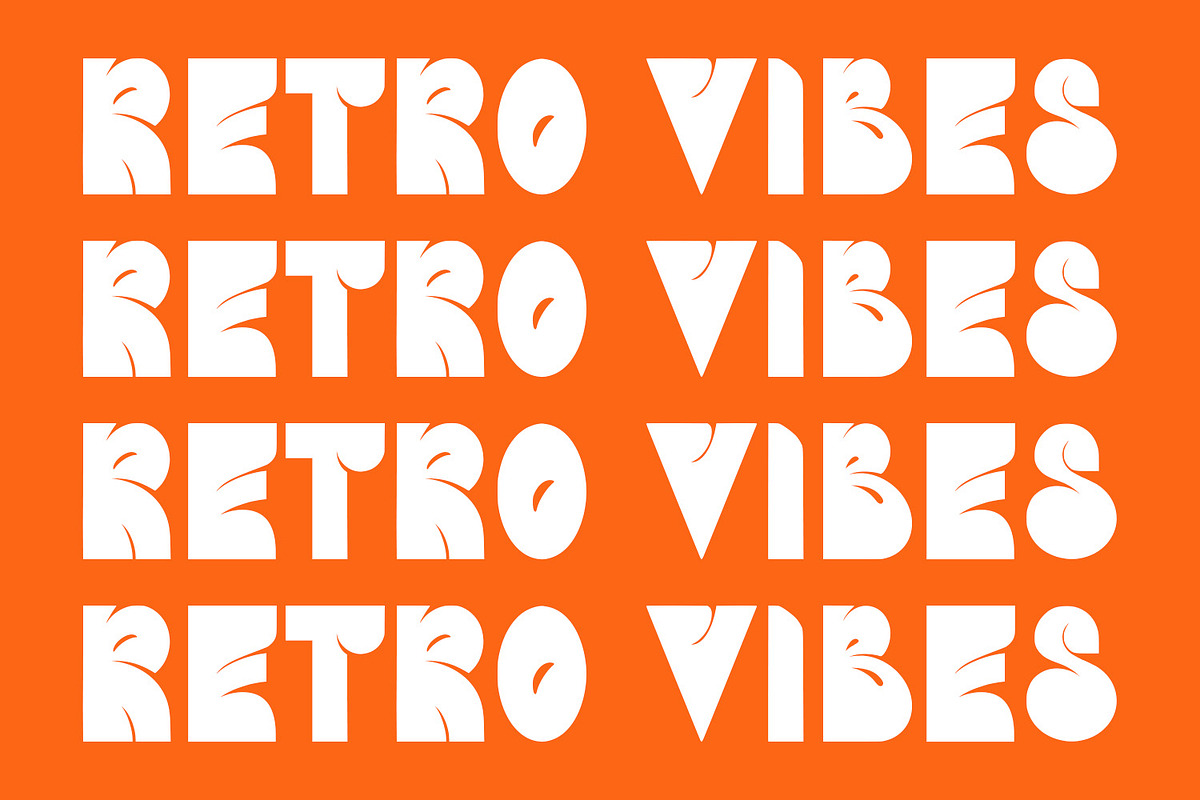 Futtalo Retro Display Font, a Sans Serif Font by Maulana Creative (Photo 3 of 8)