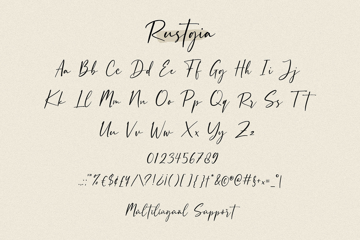 Rustgia - Handwritten Script preview 6