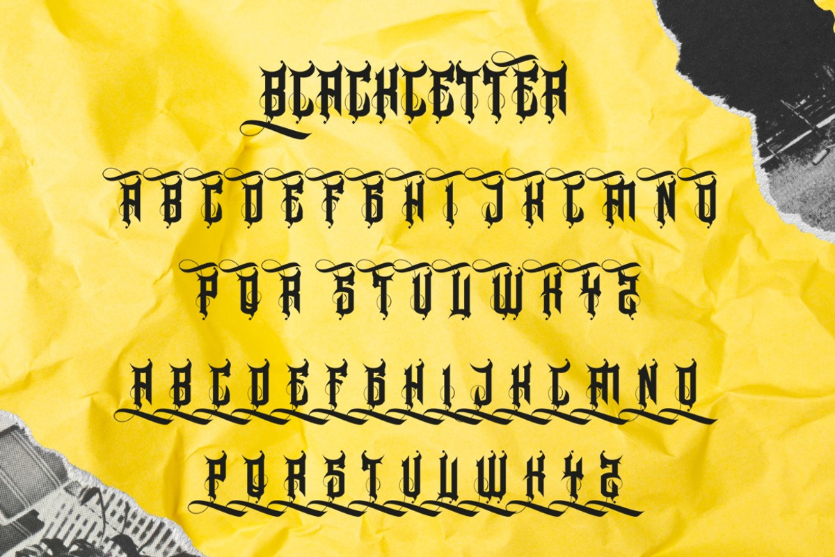 Vhamoku - Classic Blackletter Font, a Blackletter Font by Dhabee (Photo 4 of 15)