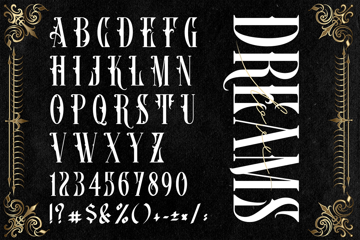 Crystal Orchid Display Blackletter, a Blackletter Font by dansdesign (Photo 4 of 6)
