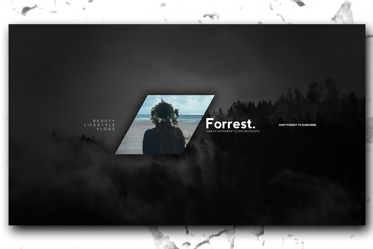 10 Youtube Channel Art Banners vol.4, a Social Media Template by RussGFX (Photo 4 of 17)
