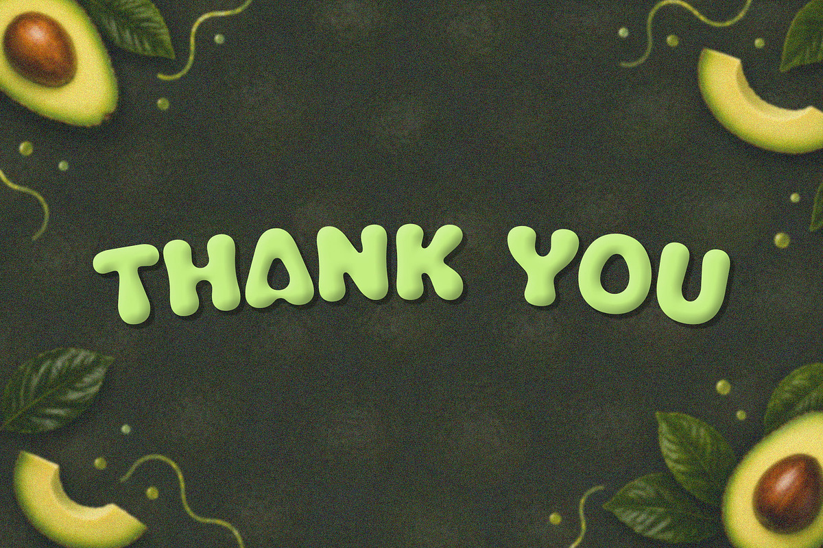 Avicoa – Organic Avocado Font, a Handwritten Font by NTC Graphic (Photo 9 of 9)
