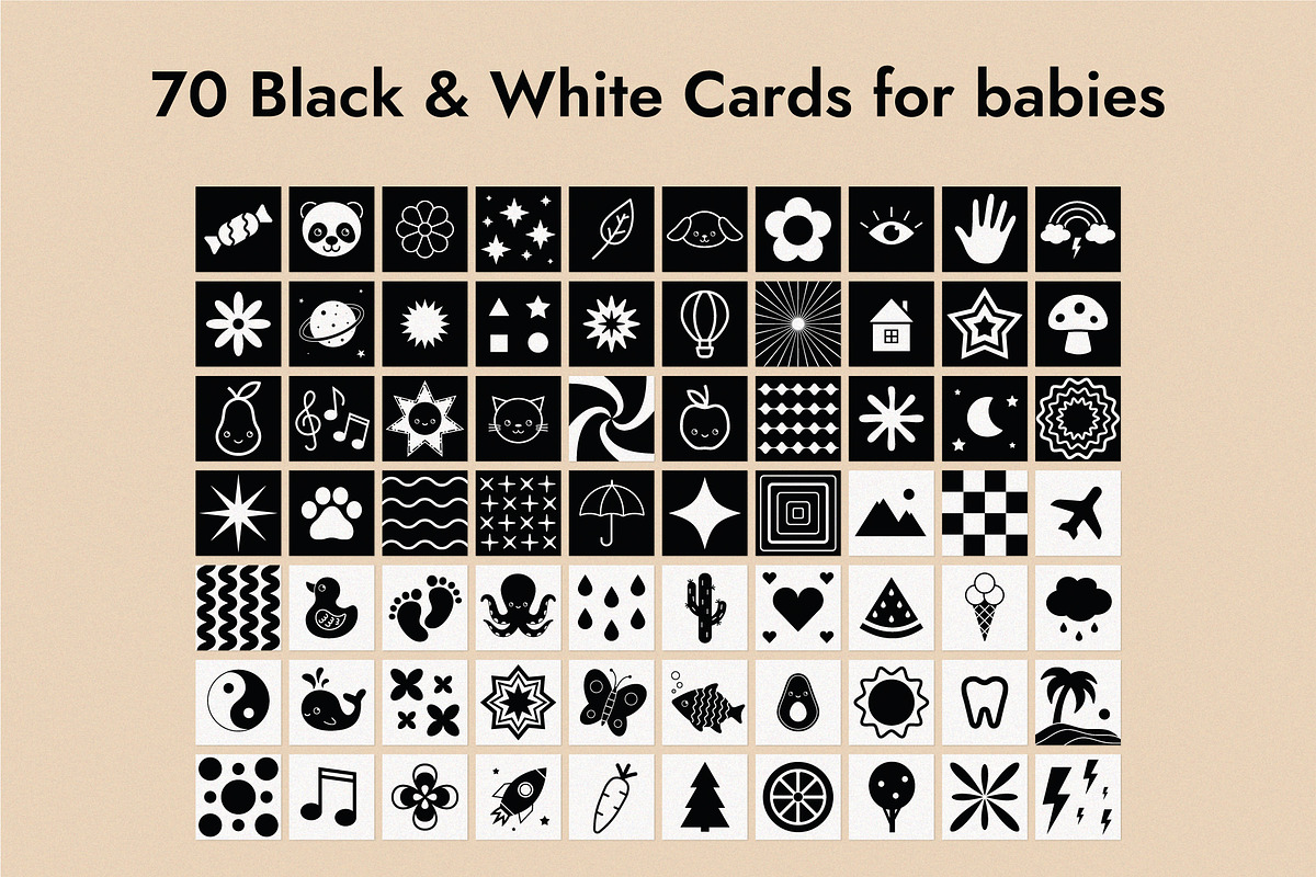 Montessori Cards for Babies, a Decorative Illustration by Orca Design (Photo 2 of 5)