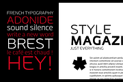 Adonide, a Sans Serif Font by La Boite Graphique (Thumbnail 2 of 5)