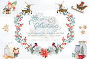 Christmas Lettering Clipart, an Object Graphic by Amalia Calligraphy (Thumbnail 8 of 9)