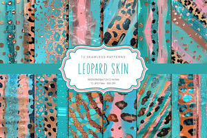 Pastel Leopard Skin Seamless Pattern