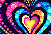 Bright Abstract Decorative Heart, a Decorative Illustration by Sharon Schwalbe (Thumbnail 3 of 3)