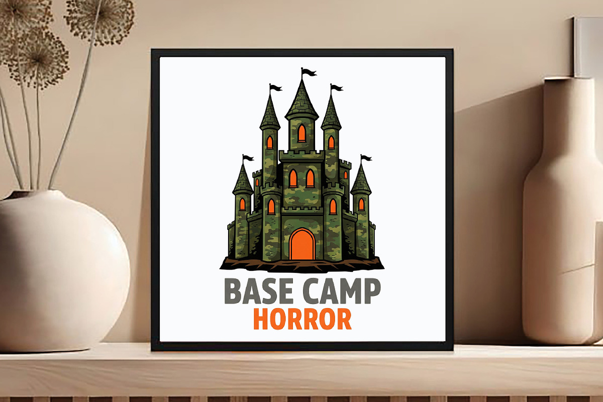 Camo Castle Halloween Sublimation, an Illustration by DreamCafeArt (Photo 3 of 6)