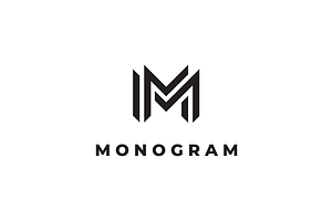 Monogram Letter M Logo Design