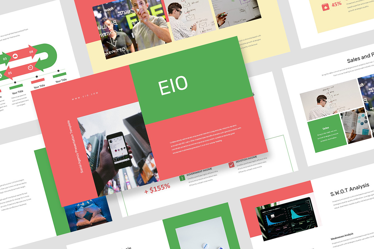 Eio : Social Agency Powerpoint, a Presentation Template by Punkl Camp (Photo 1 of 16)