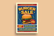 Classic Burger Promotion Flyer, a Flyer Template by megarez (Thumbnail 1 of 2)