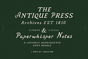 Antique Font Family Rustic Serif Duo, a Handwritten Font by Laras Wonderland (Thumbnail 12 of 18)