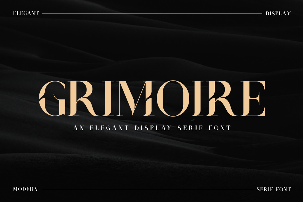Grimoire - Elegant Fashion Font, a Serif Font by RockboyStd (Photo 1 of 12)