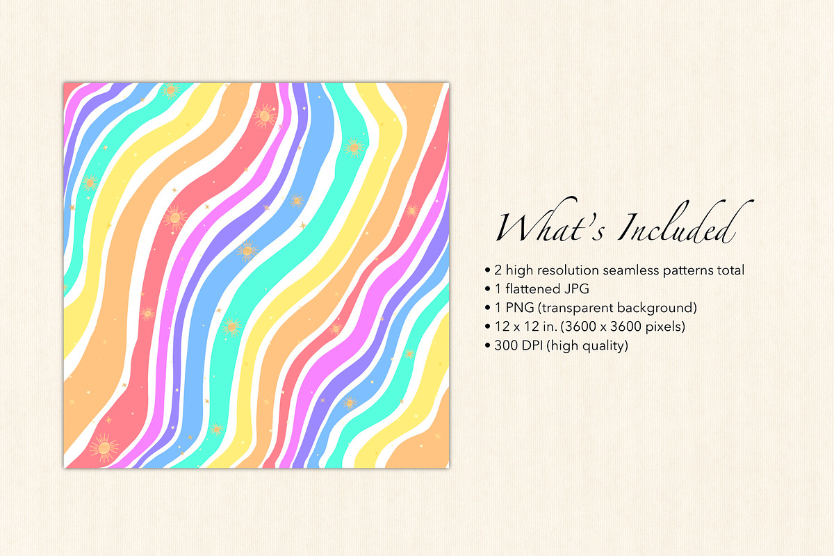 Rainbow Colored Surface Pattern, a Pattern Graphic by Quinn Lane Designs (Photo 3 of 5)