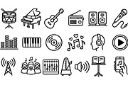 Minimalist Music Icon Set, an Illustration by designvectx (Thumbnail 3 of 3)
