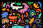 Cute baby crocodiles illustrations, an Animal Illustration by MoleskoStudio (Thumbnail 3 of 23)