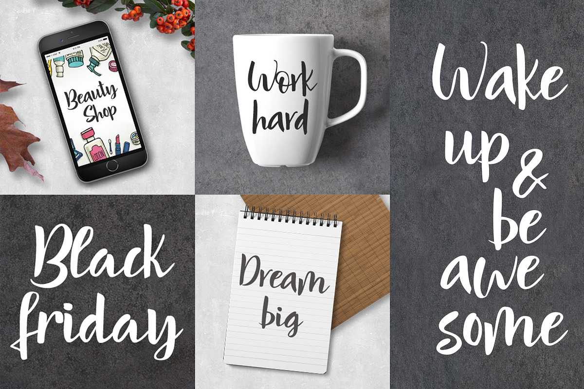 Mindfulness - handwritten font preview 4