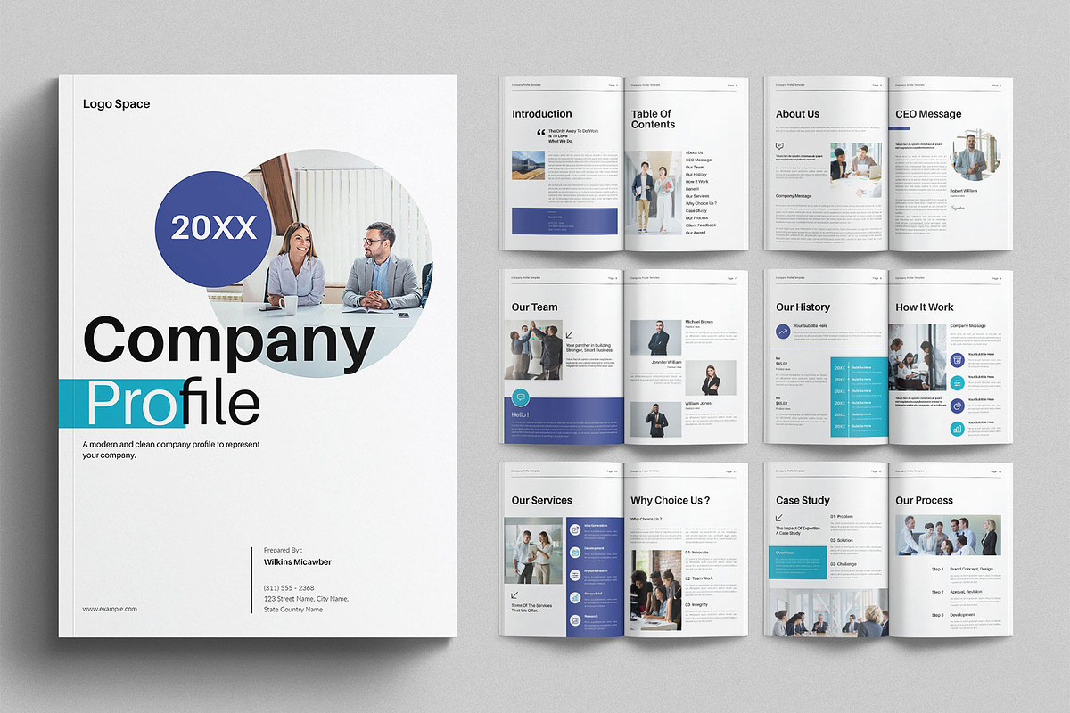 Company Profile Template, a Brochure Template by E-Type (Photo 1 of 7)