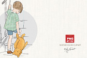 Classic Winnie The Pooh clipart, an Animal Illustration by helloPAPER (Thumbnail 3 of 6)