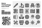 Nano Technology Icon Pack, a Solid Icon by erifqizeicon (Thumbnail 3 of 3)