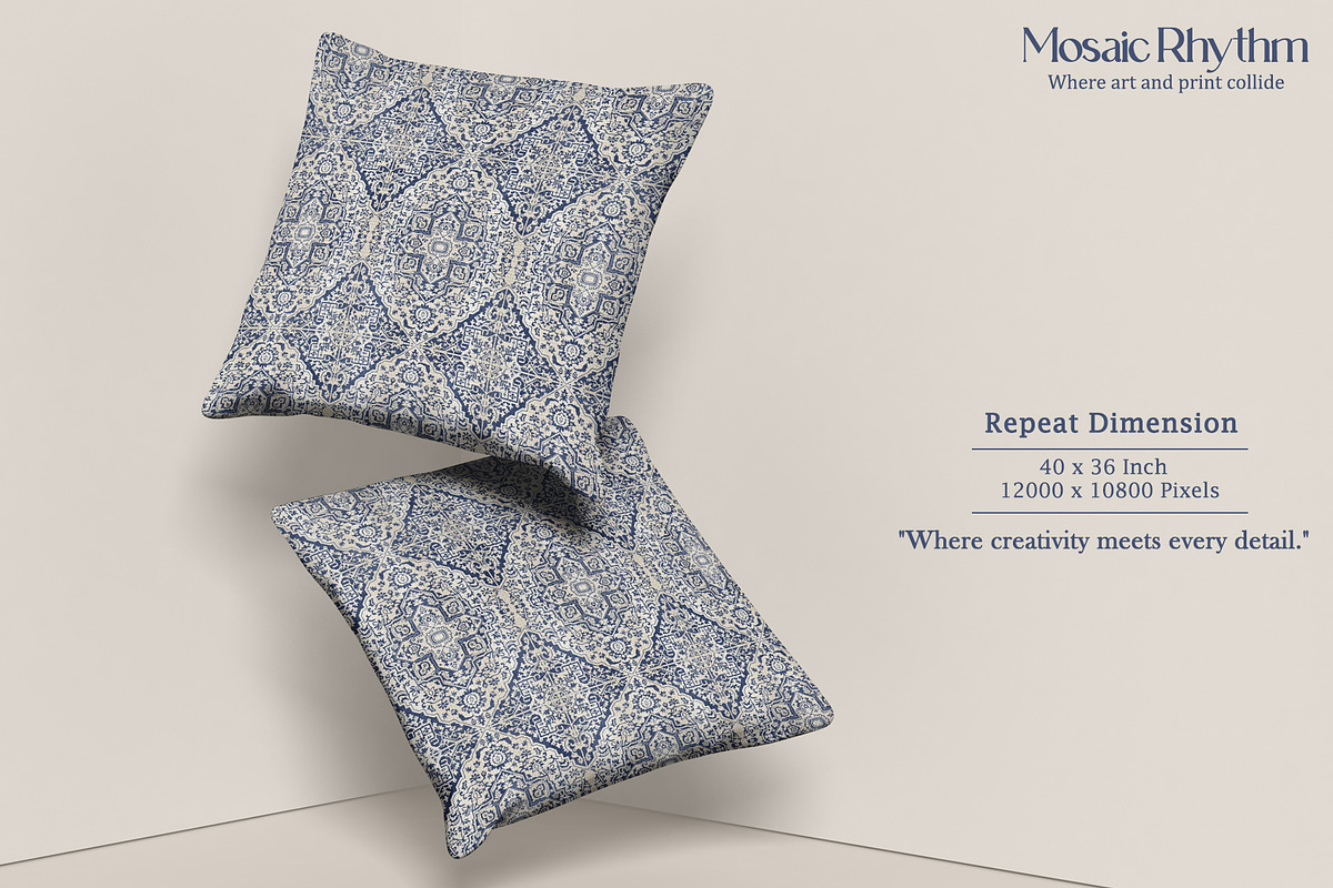 Mosaic Rhythm Prints & Patterns, a Pattern Graphic by GND ART STUDIO (Photo 2 of 8)