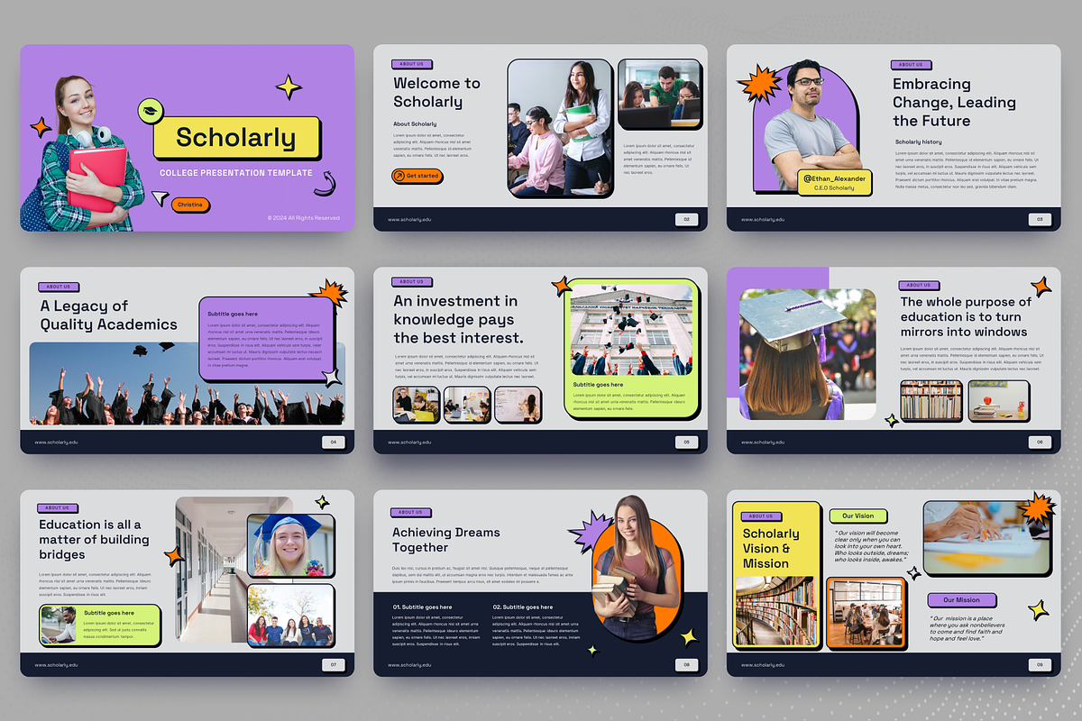 Scholarly – Presentation, a Presentation Template by Monsgraph Creative Studio (Photo 2 of 5)